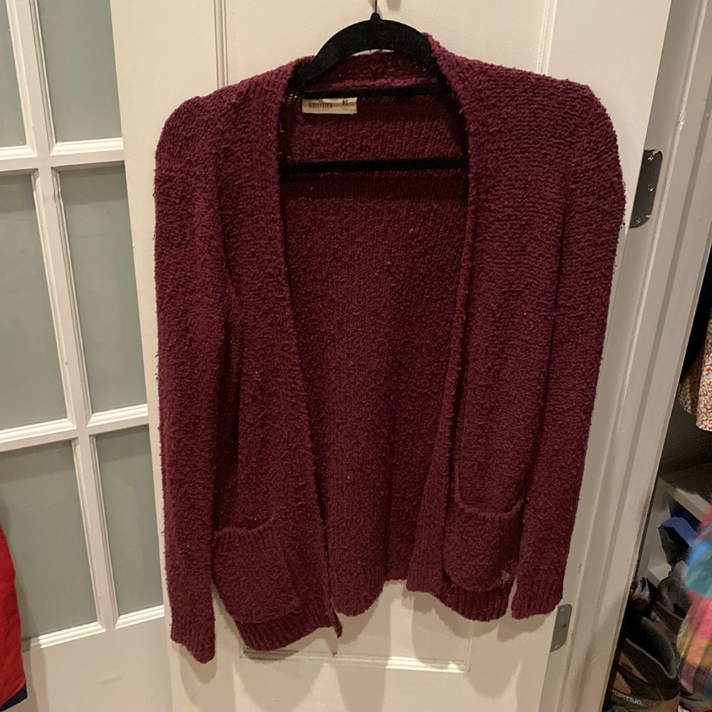 Burgundy cardigan super comfy